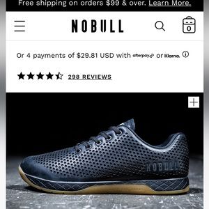 NoBull Trainers - Men’s 8.5 - Black Leather - BNIB